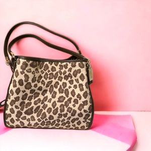 Coach Madison Shoulderbag in Ocelot Leopard Print